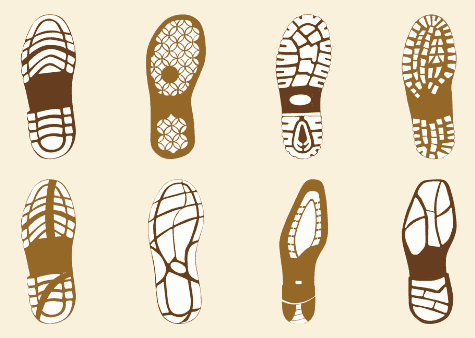 Different types of soles for shoes