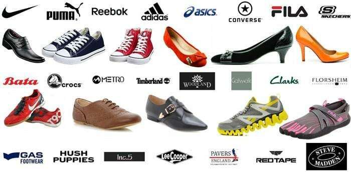 Most popular shoe brands