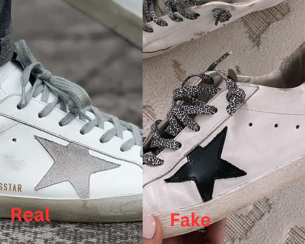 real vs fake golden goose shoes