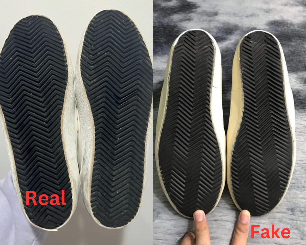 real vs fake golden goose sneakers