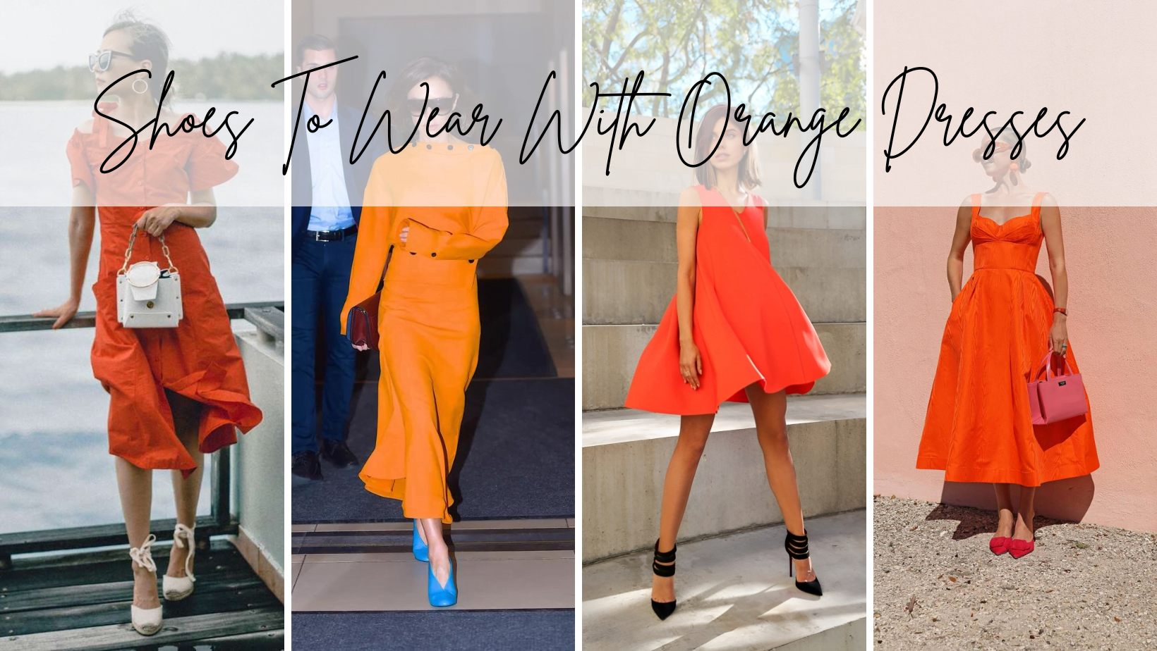 Shoes to wear with orange dresses